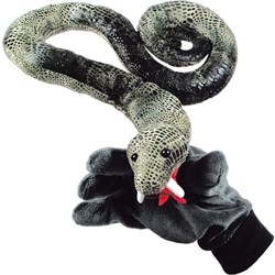Beleduc handpop slang - groene speelhandschoen voor kinderen