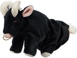 Beleduc handpop stier - boerderijdier speelgoed pop