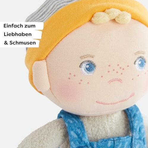Haba Kuschelpuppe Lasse weiche Stoffpuppe 25 cm für Babys und Kinder-2