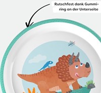 Haba kinderservies bord dino - melamine - dino thema - vaatwasserbestendig-2
