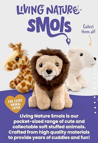 Living Nature knuffel SMOLS schildpad eco-vriendelijk pluche-3