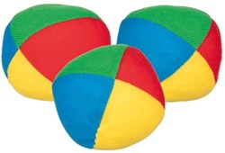 Goki jongleerballen set met kralen vulling - kleurrijk speelgoed