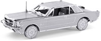 Eureka Modellbau - Ford Mustang Coupe 1965 3D Puzzle Metall Silber