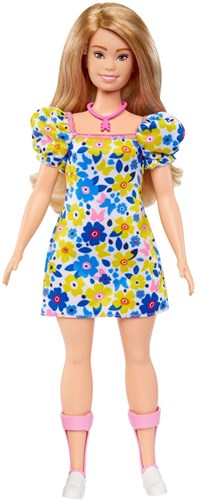 BEX Barbie modepop Fashionistas bloemenjurk - Barbiepop syndroom van Down-3
