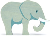 Tender Leaf Safari-Tier Elefant - Holz Spielfigur grau Safari Tier
