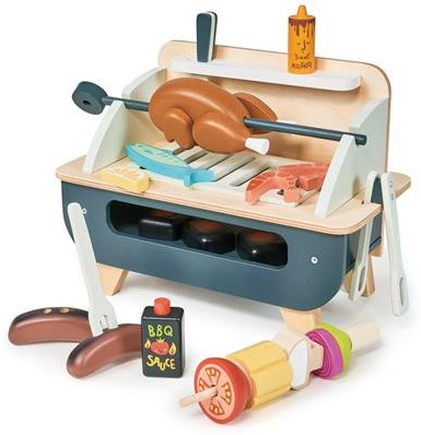 Tender Leaf houten BBQ speelgoedset - fantasierijk rollenspel barbecue-3