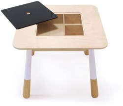 Tender Leaf houten kindertafel woud - speeltafel met krijtbord en opbergruimte