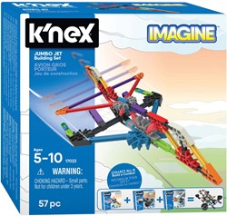 K'nex Bauset Jumbo Jet - Konstruktionsspielzeug Flugzeug 57-teilig