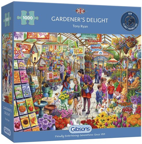 Gibsons Puzzle Gardener's Delight 1000 Teile Gartencenter