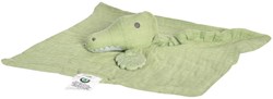 Tikiri knuffeldoekje krokodil - biologisch katoen baby comforter