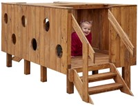Cosy houten peuter startbaan speelplatform voor buiten-2