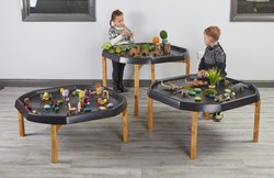 Cosy houten tuff spot standaarden set van 3 voor binnen gebruik
