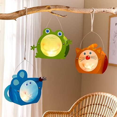 Haba Bastelset Tiere - Kreatives Mini-Laternen Bastelpaket für Kinder