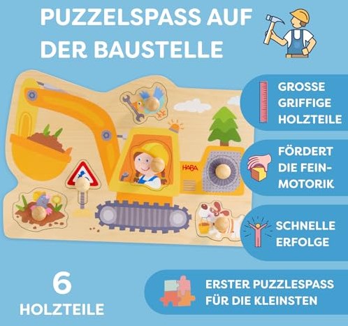 Haba puzzel grijpmachine houten speelgoed voor peuters-3