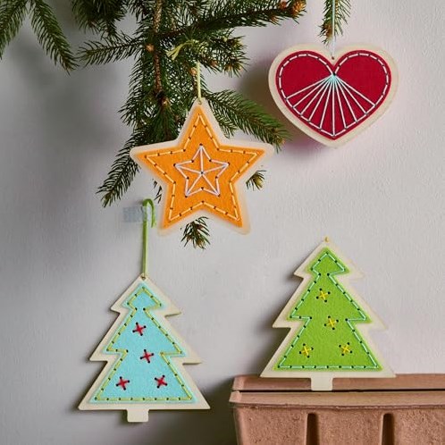 Haba Bastelset Stickrahmen Herz Stern Tannenbaum kreatives Spielzeug