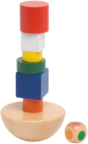 Goki Balancespiel Holzturm im Beutel - pädagogisches Spielzeug-2
