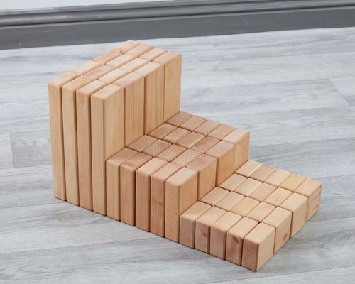 Cosy Holzbausteine Set 56 Stück - pädagogisches Spielzeug