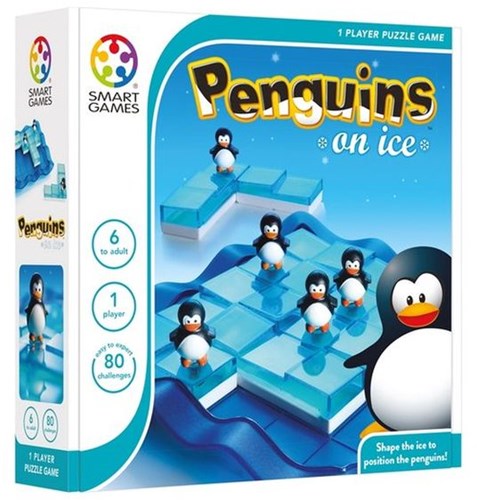 Smart Games Penguins on Ice Logikspiel - Puzzle mit Pinguinen - Denkspiel