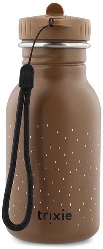 Trixie drinkfles RVS waterfles voor kinderen 350ml Mr. Owl lekvrij bruin-2