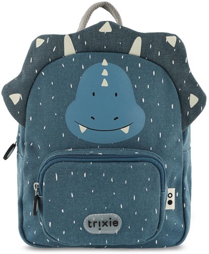Trixie rugzak - schooltas waterafstotend - Mr. Triceratops - dino - blauw
