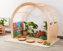 Cosy lezen Rafiki boog met boekenplanken - leeshoek speelgoed