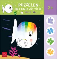 Clavis puzzel Klein Wit Visje - kleurrijke dierenpuzzel voor kinderen