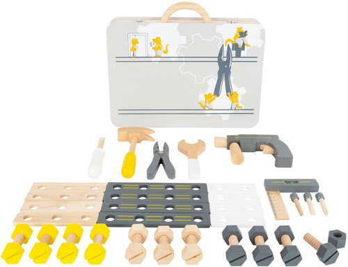 Small Foot Holz Werkzeugkoffer Miniwob - Spielzeugset für Kinder-3