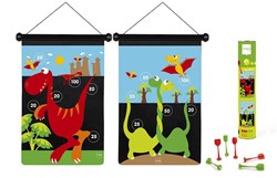 Scratch magnetisch dartbord dinosaurus - speelgoed dartspel voor kinderen