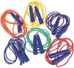 Megaform springtouw speelgoed 215cm - set van 6 kleuren voor kinderen