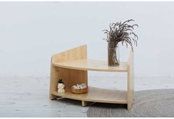 Cosy Shire open half gebogen kast 45 cm houten opbergmeubel