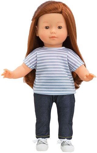 Corolle poppenkleding T-shirt blauw-wit gestreept voor Ma Corolle 36cm-3