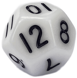 Learn Well Dobbelstenen nummers wit met zwarte stip 18mm per 10 stuks