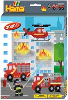 Hama strijkkralen brandweer set - 2000 kralen creatief speelgoed