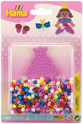 Hama Bügelperlen Prinzessin Set - 450 Stück - Bastelspaß für Kinder