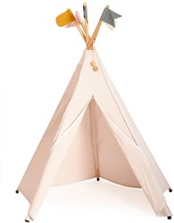 Roommate speeltent tipi Naturel Wit