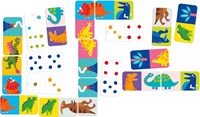 Banana Panda Laten we Dino Domino spelen 2+-2