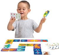 Banana Panda Laten we Dino Domino spelen 2+-3