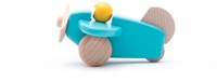 Bajo Holzflugzeug mit Pilot - blaues Holzspielzeug Flugzeug