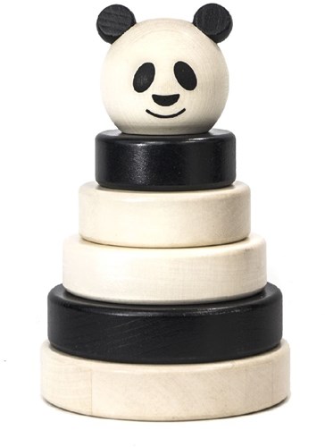 Bajo Holz Stapelturm Panda nachhaltiges Spielzeug