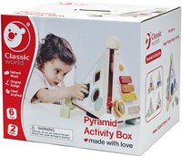 Classic World Holz Aktivitätsbox Pyramide - Lernspielzeug für Kinder