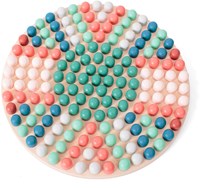 Mozaiek pin bord Holzspielzeug kreatives Spiel pädagogisch mehrfarbig-3