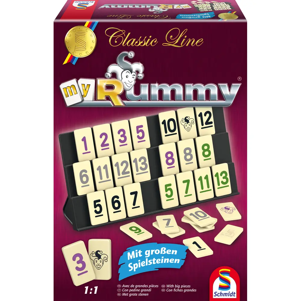 Schmidt Rummy bordspel Classic Line - familiespel vanaf 8 jaar