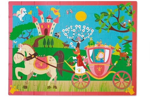 Scratch Puzzle Prinzessinnenkutsche Kinderpuzzle Karton 60 Teile-2