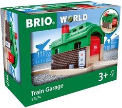 Brio Treingarage speelgoed met roldeuren - treinaccessoire - 33574
