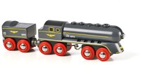 Brio hogesnelheidstrein speelgoedtrein zwart - Speedy Bullet Train 33697-2
