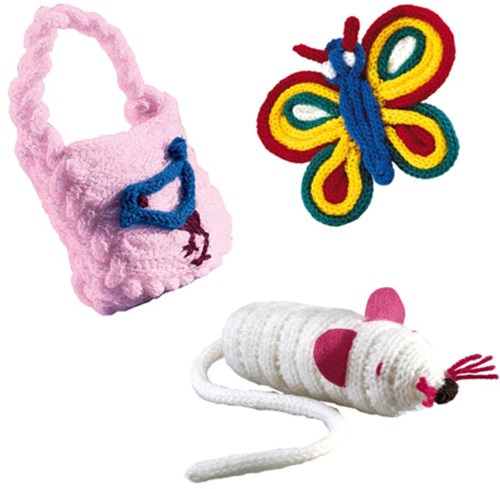 Ses Strickset - Kreatives Bastelset mit Holz-Strickpuppe und Garnen-2