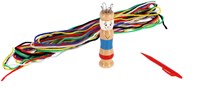 Ses Strickset - Kreatives Bastelset mit Holz-Strickpuppe und Garnen-3