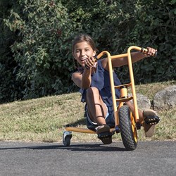 Top Trike drift trike fiets zwart oranje voor kinderen en sportief spelen