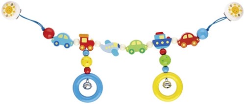 Goki Kinderwagenkette Fahrzeuge - buntes Baby Zubehör