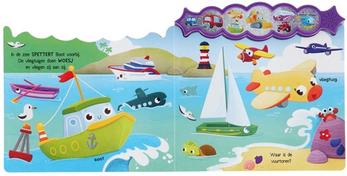 Geluidenboek voertuigen interactief kinderboek met geluiden-3